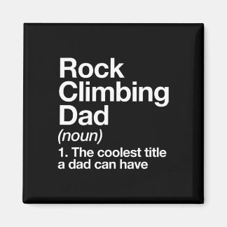 Rock Climbing Dad Definition Funny Sports Magneet
