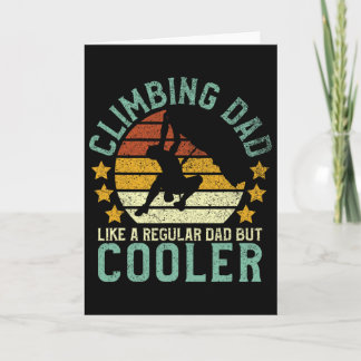 Rock Climbing Dad Mountain Climber Funny Father's  Kaart