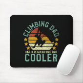 Rock Climbing Dad Mountain Climber Funny Father's  Muismat (Met muis)