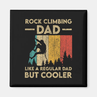 Rock Climbing Dad Vintage Funny Bouldering Design Magneet