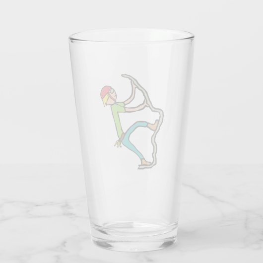 Rock Climbing Glas (Achterkant)