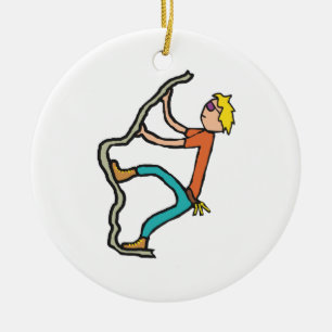 Rock Climbing Keramisch Ornament