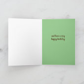 Rock Climbing Mountain Time Happy Birthday Kaart (Binnen)