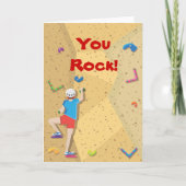 Rock Climbing Party Bedankt voor je berichtjes (Voorkant)