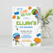 Rock Climbing Verjaardag Kaart (Staand voorkant)