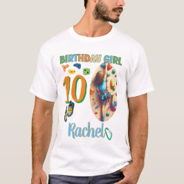 Rock Climbing Verjaardag Meisje Adventure Klaar T-shirt