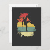 Rock Climbing Vintage Briefkaart (Voorkant / Achterkant)