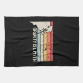 Rock Climbing Vintage Theedoek (Horizontaal)