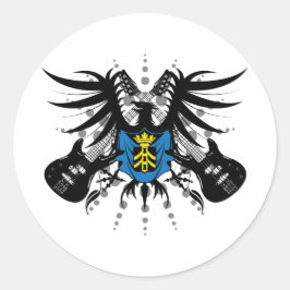 Rock Coat of Arms Ronde Sticker