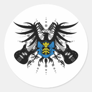 Rock Coat of Arms Ronde Sticker