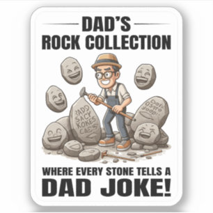 Rock Collecting Rockhounding Geoloog Papa Grappen Sticker