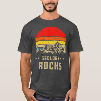 Rock Collector Geologist Mountains Natuur Retro Ge T-shirt