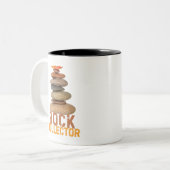 Rock Collector Geoloog Hobby Rock Collectie Tweekleurige Koffiemok (Voorkant links)