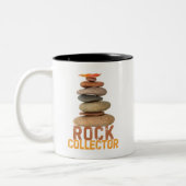 Rock Collector Geoloog Hobby Rock Collectie Tweekleurige Koffiemok (Links)
