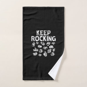 Rock Collector - Keep Rocking Handdoek