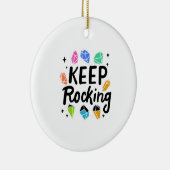 Rock Collector - Keep Rocking Keramisch Ornament (Rechts)