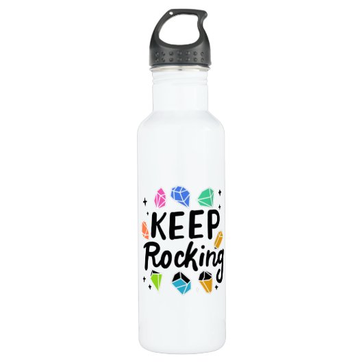 Rock Collector - Keep Rocking Waterfles (Voorkant)