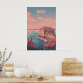 Rock Cornwall Reisposter Poster (Keuken)
