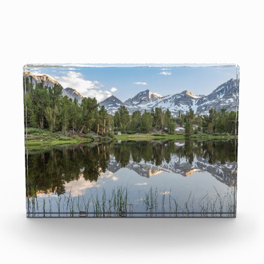 Rock Creek Canyon Sierra Mountains & Reflection Fotoblokken (Voorkant)
