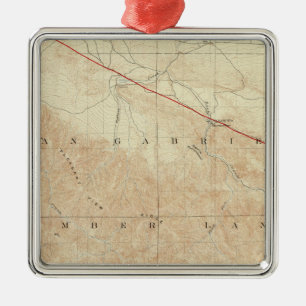 Rock Creek vierhoek toont San Andreas Rift Metalen Ornament