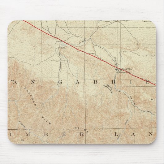 Rock Creek vierhoek toont San Andreas Rift Muismat (Voorkant)