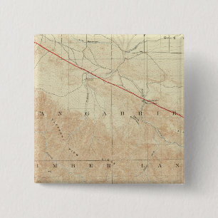 Rock Creek vierhoek toont San Andreas Rift Vierkante Button 5,1 Cm