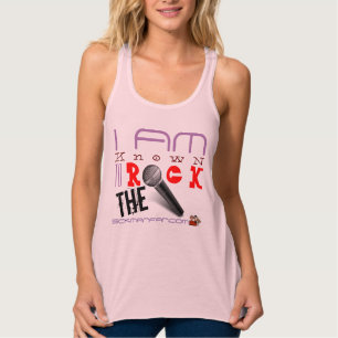 ROCK DE MIC RACER TERUG ROZE TANKTOP
