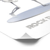 Rock de planeet foto afdruk (Hoek)