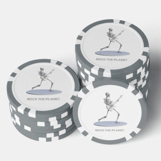 Rock de planeet poker chips (Opstapeling)