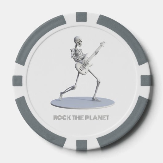 Rock de planeet poker chips (Voorkant)