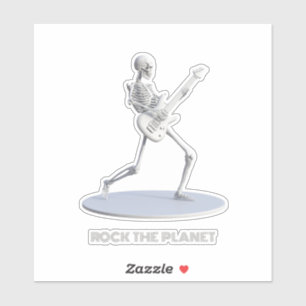 Rock de planeet sticker