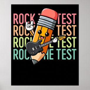 Rock De Test Dag Docent Testdag Motivatie Poster