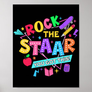Rock de test die je kreeg deze testdag leraren stu poster