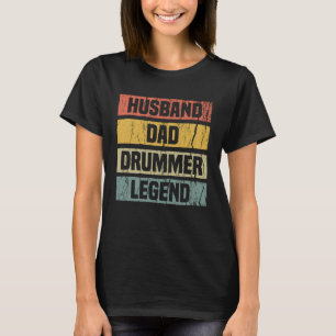 Rock Drummer Papa Drummers Kleding Rockst T-shirt