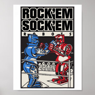 Rock em Sock em Robots Boxing Ring Poster