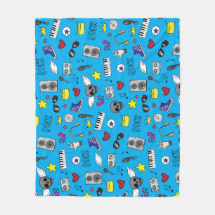 Rock Emo Muziek Tiener Patroon Fleece Deken