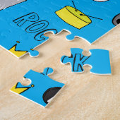 Rock Emo Muziek Tiener Patroon Legpuzzel (Zijkant)
