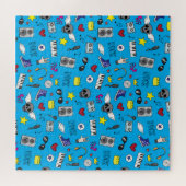 Rock Emo Muziek Tiener Patroon Legpuzzel (Horizontaal)