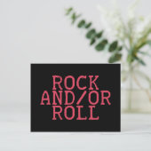 ROCK EN/OF ROL! BRIEFKAART (Staand voorkant)