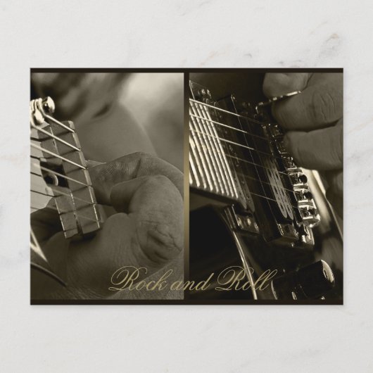 Rock en Roll Briefkaart (Voorkant)
