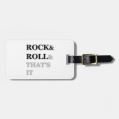 Rock en Roll en dat is het Bagagelabel (Voorkant horizontaal)