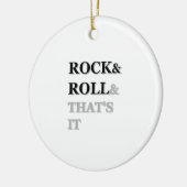 Rock en Roll en dat is het Keramisch Ornament (Links)