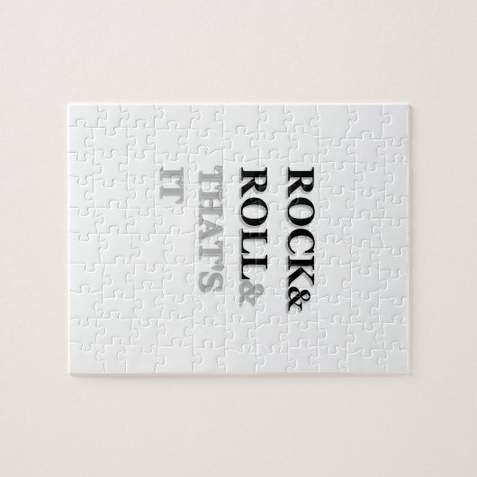Rock en Roll en dat is het Legpuzzel (Horizontaal)