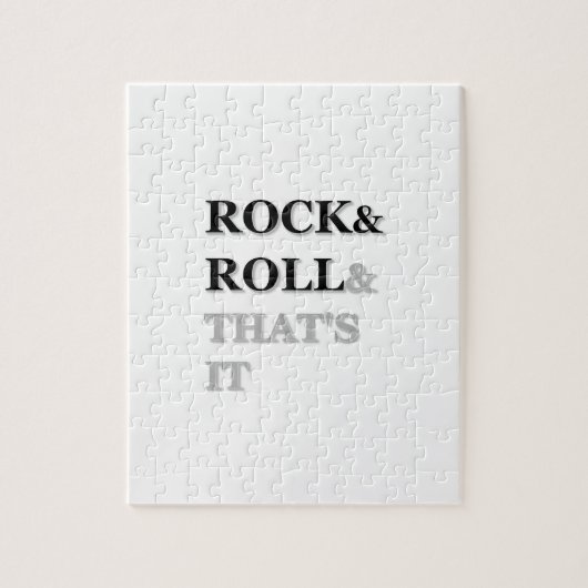 Rock en Roll en dat is het Legpuzzel (Verticaal)