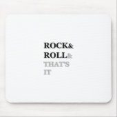 Rock en Roll en dat is het Muismat (Voorkant)