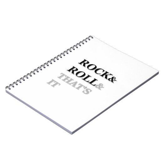 Rock en Roll en dat is het Notitieboek (Linkerzijde)