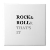 Rock en Roll en dat is het Tegeltje (Voorkant)
