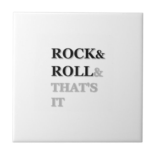 Rock en Roll en dat is het Tegeltje (Voorkant)