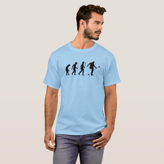 Rock- en Roll-evolutie T-shirt (Voorkant volledig)