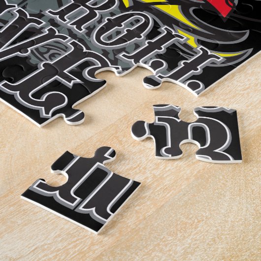 Rock en Roll Forever Jigzaag Puzzle Legpuzzel (Zijkant)